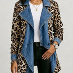 Silke™ | Cascading Jacket with Leopard Print — view 2