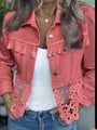 Bettina™ | Short Jacket with Openwork Hem — view 2