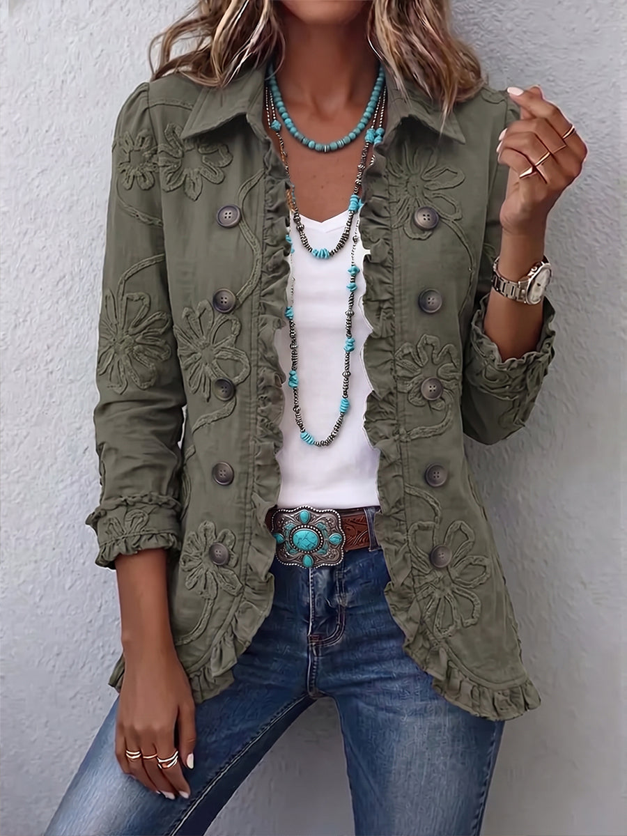 Angelika™ | Blazer with Floral Embroidery — view 2