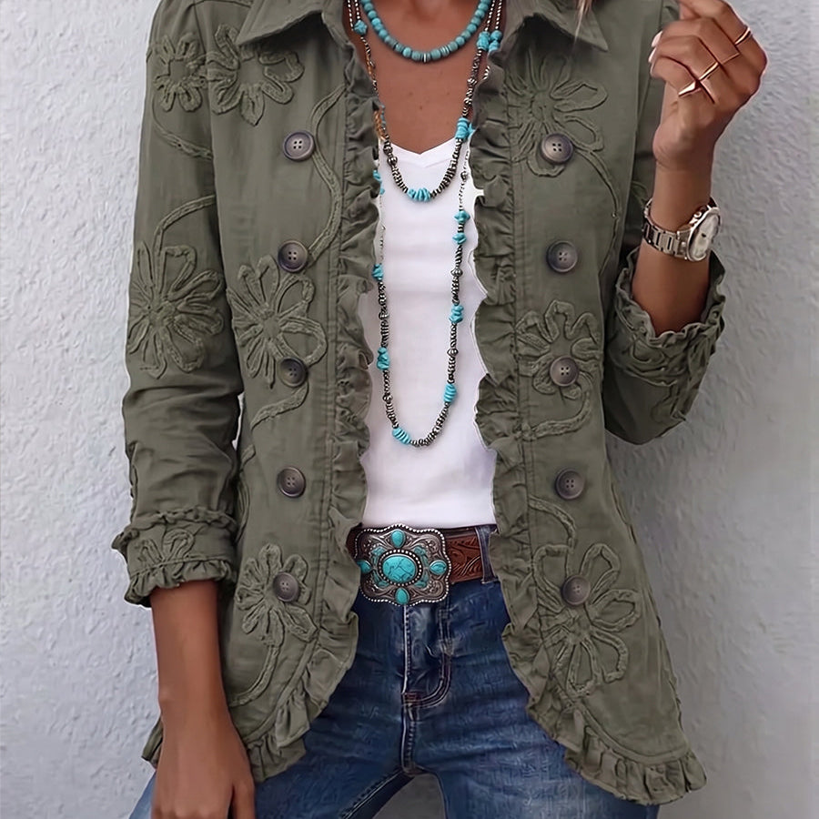 Angelika™ | Blazer with Floral Embroidery — view 2