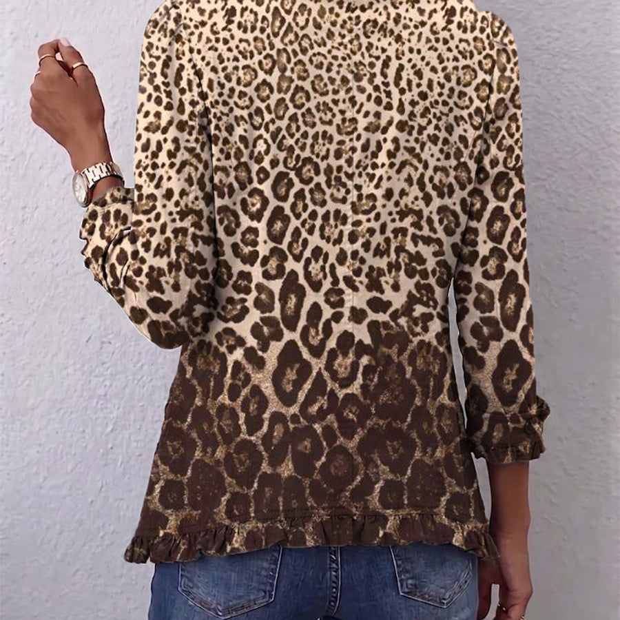 Erika™ | Blazer with Leopard Print