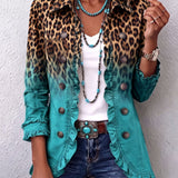 Barbara™ | Leopard Gradient Blazer — view 7