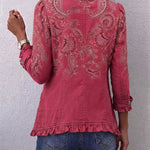 Manuela™ | Berry Blazer with Paisley