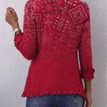 Martina™ | Red Blazer with Bandana Print