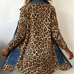 Regina™ | Long Jacket with Leopard Print