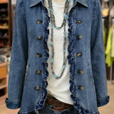 Dagmar™ | Blue Blazer with Flounce