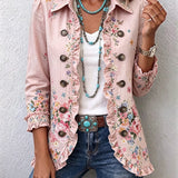 Hannelore™ | Blazer in Rosé with Flowers