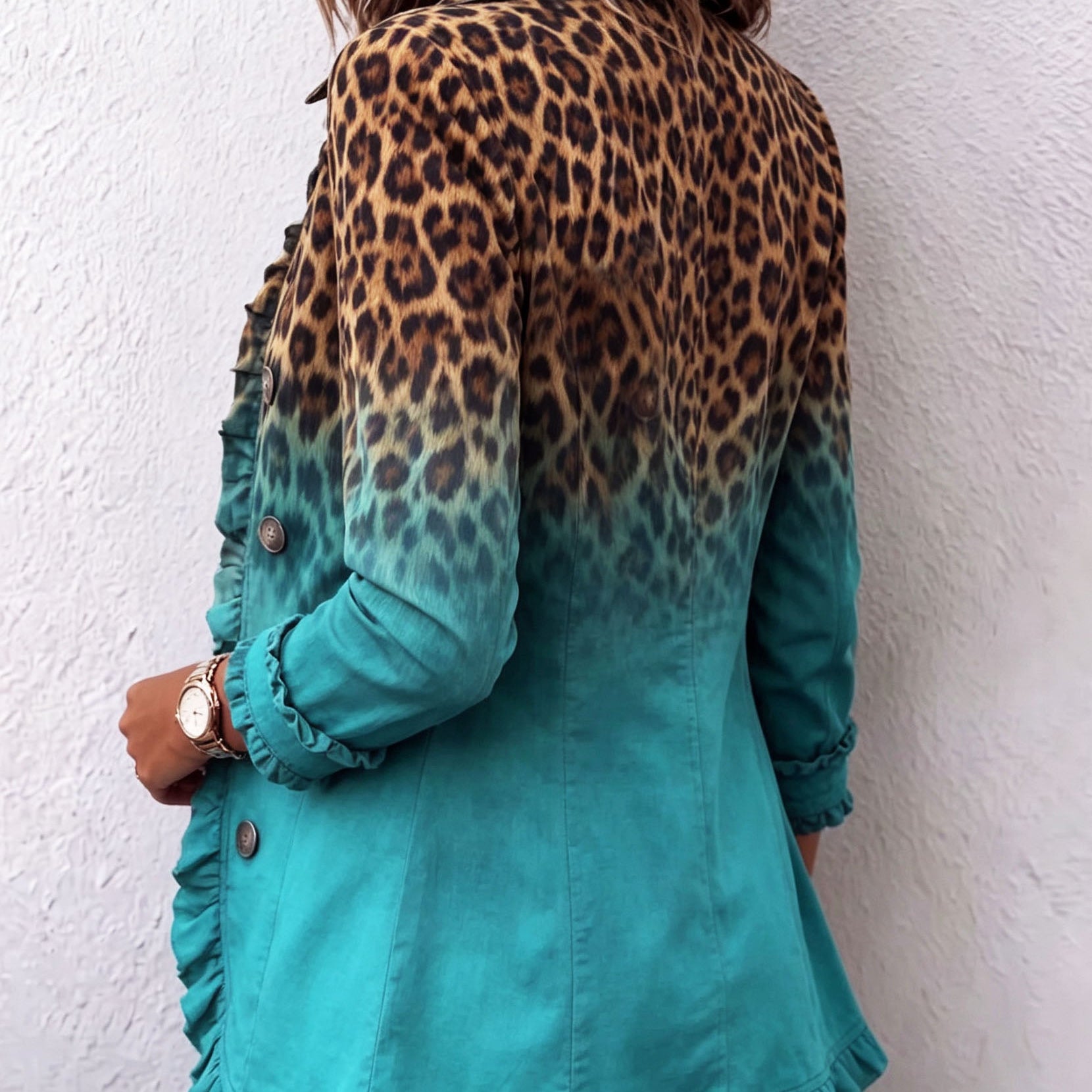 Barbara™ | Leopard Gradient Blazer