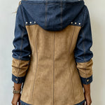 Beate™ | Hooded Jacket in Patchwork Style