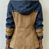 Beate™ | Hooded Jacket in Patchwork Style