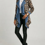 Silke™ | Cascading Jacket with Leopard Print