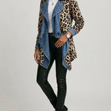 Silke™ | Cascading Jacket with Leopard Print