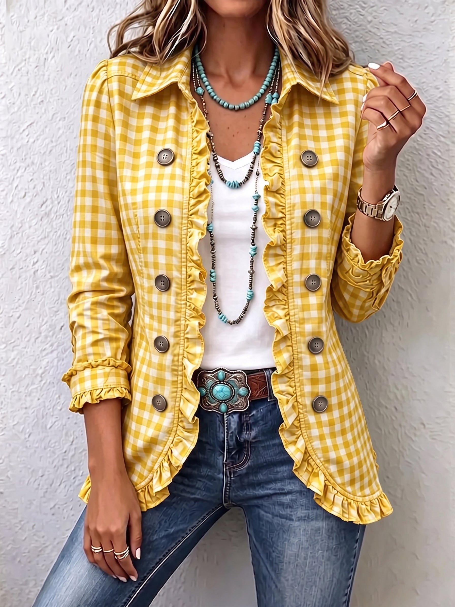 Elke™ | Vichy Check Blazer — view 4