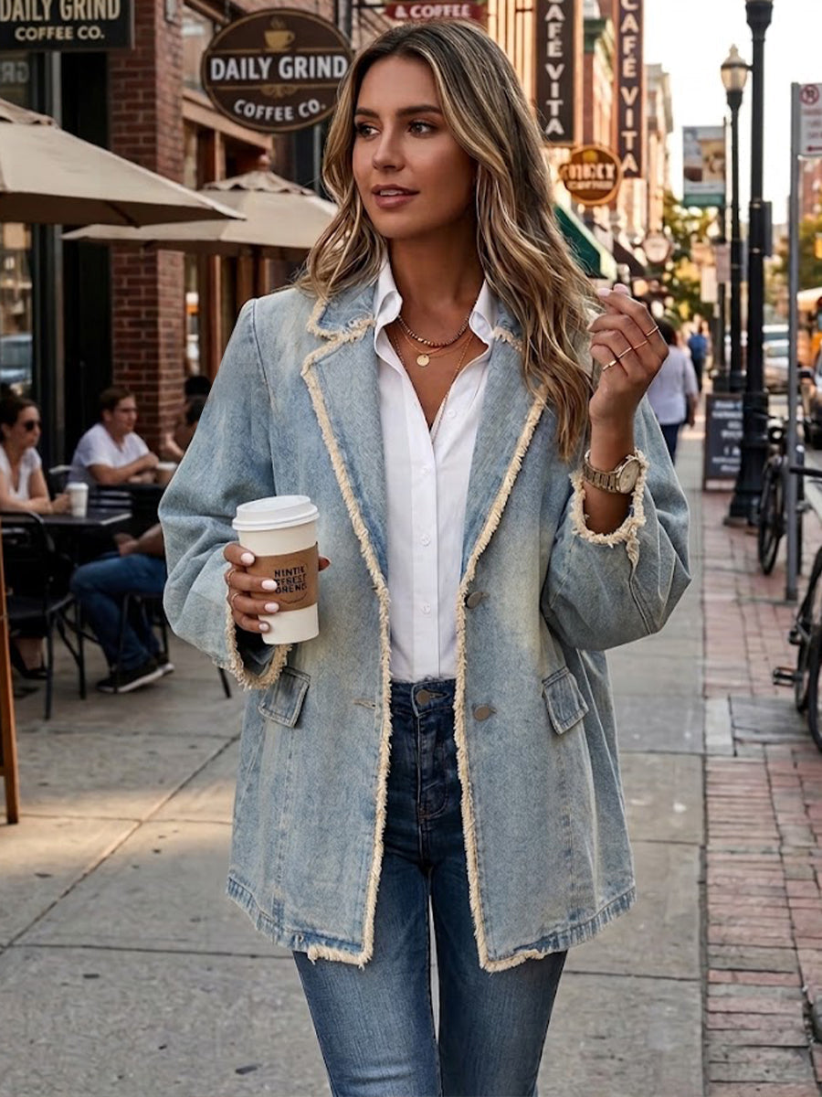 Rita™ | Oversized Blazer in Washed Look — view 2