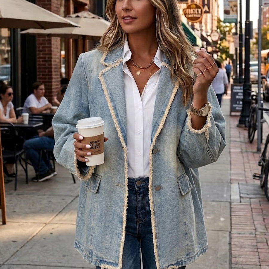 Rita™ | Oversized Blazer in Washed Look — view 2