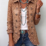 Heidi™ | Blazer in Caramel with Ornaments — view 2