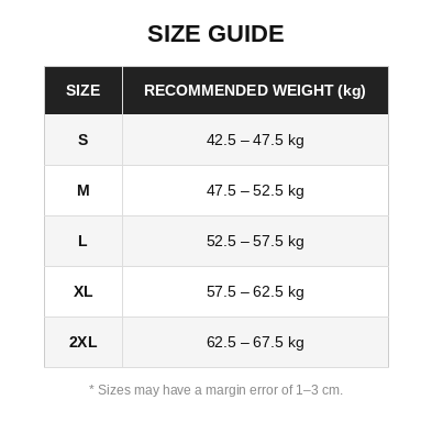 Size guide for Tayla - Soft High-Neck Sweater