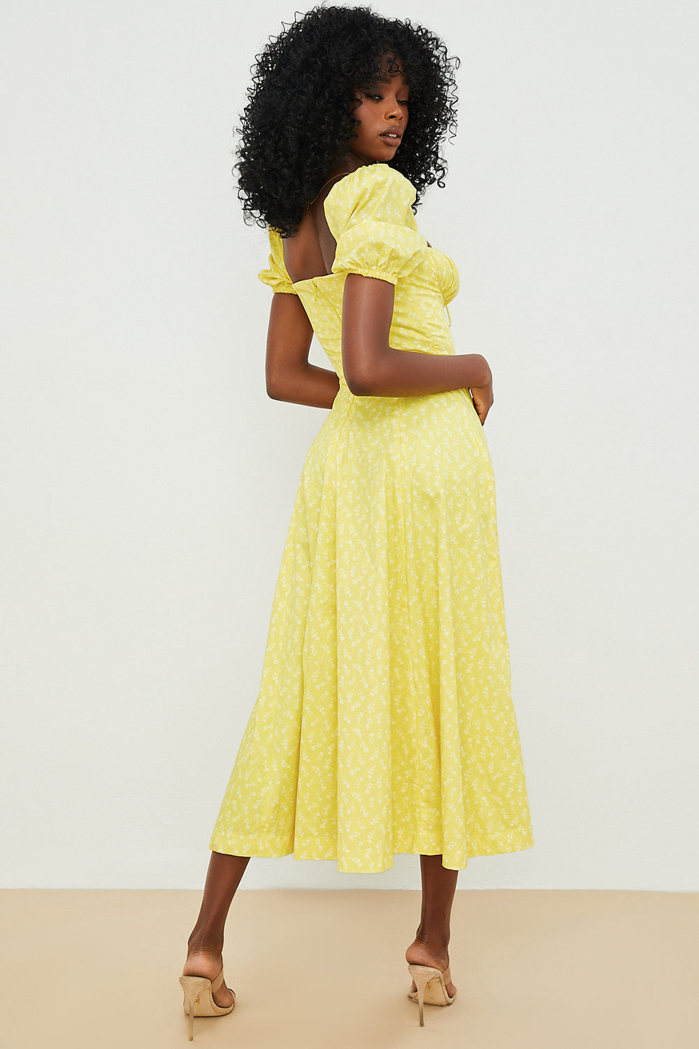 Aviana - Bloom Puff Sleeve Dress — view 12