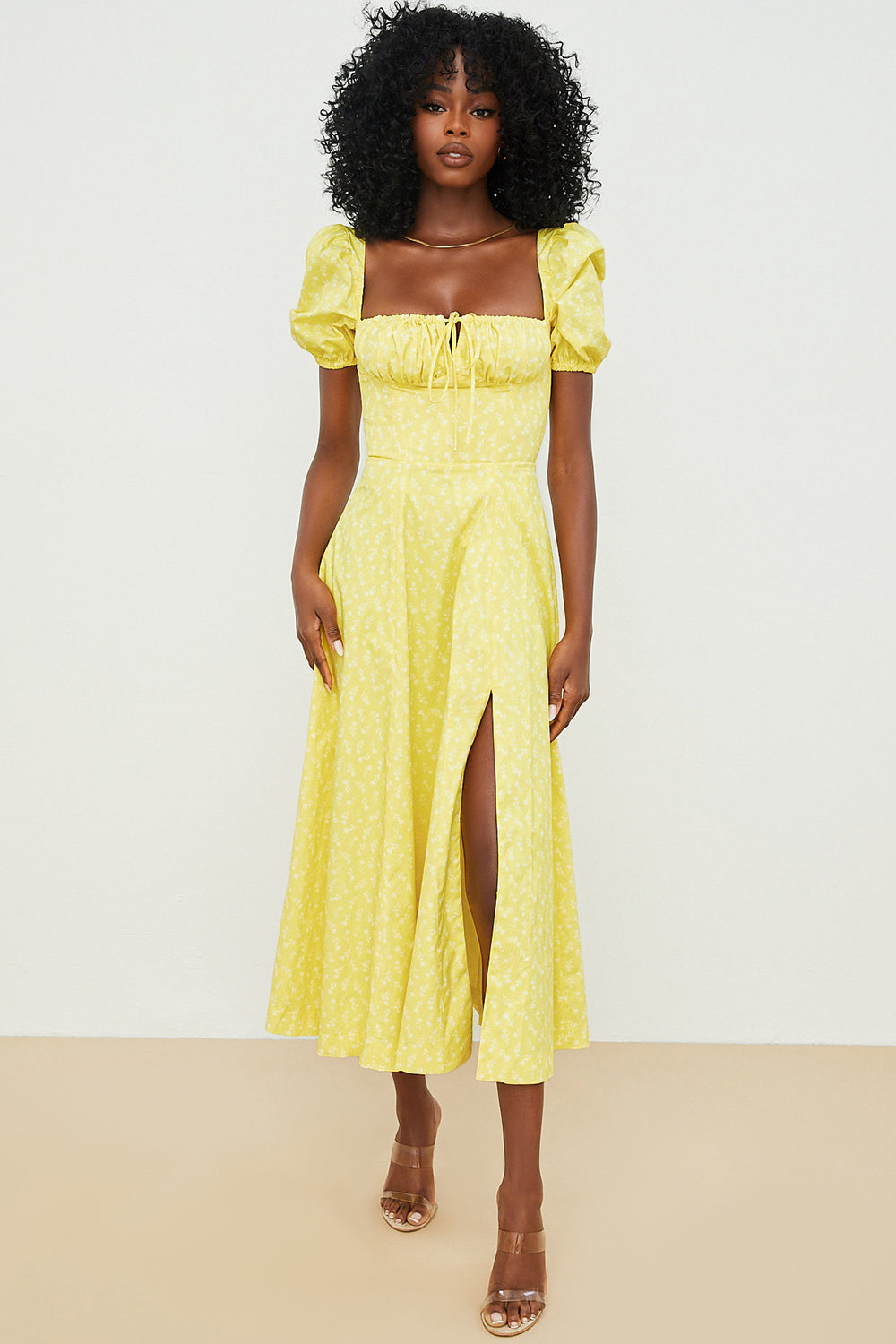 Aviana - Bloom Puff Sleeve Dress — view 2