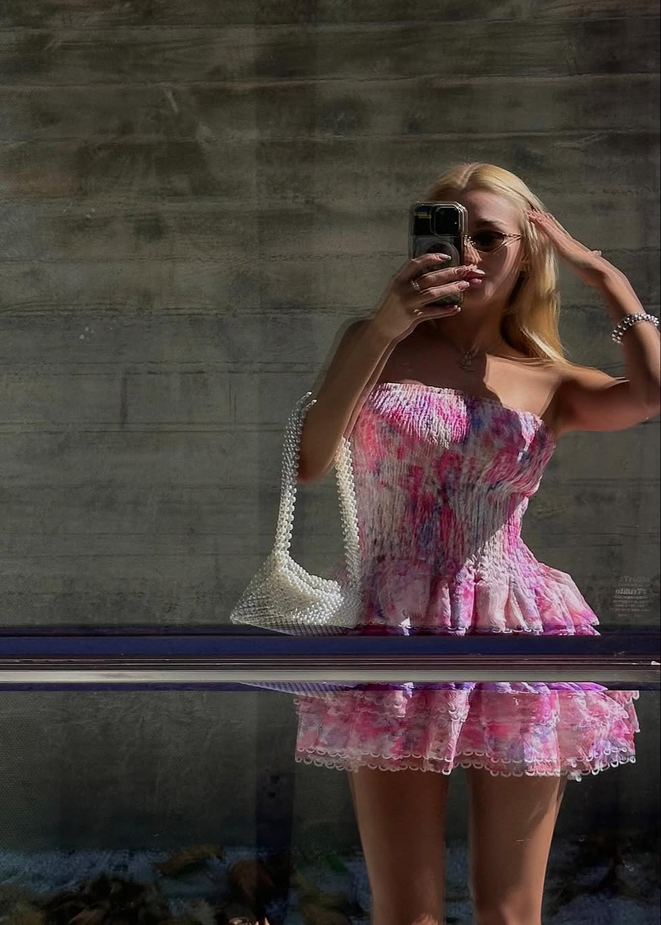 Cecilia - Strapless Floral Dress — view 10