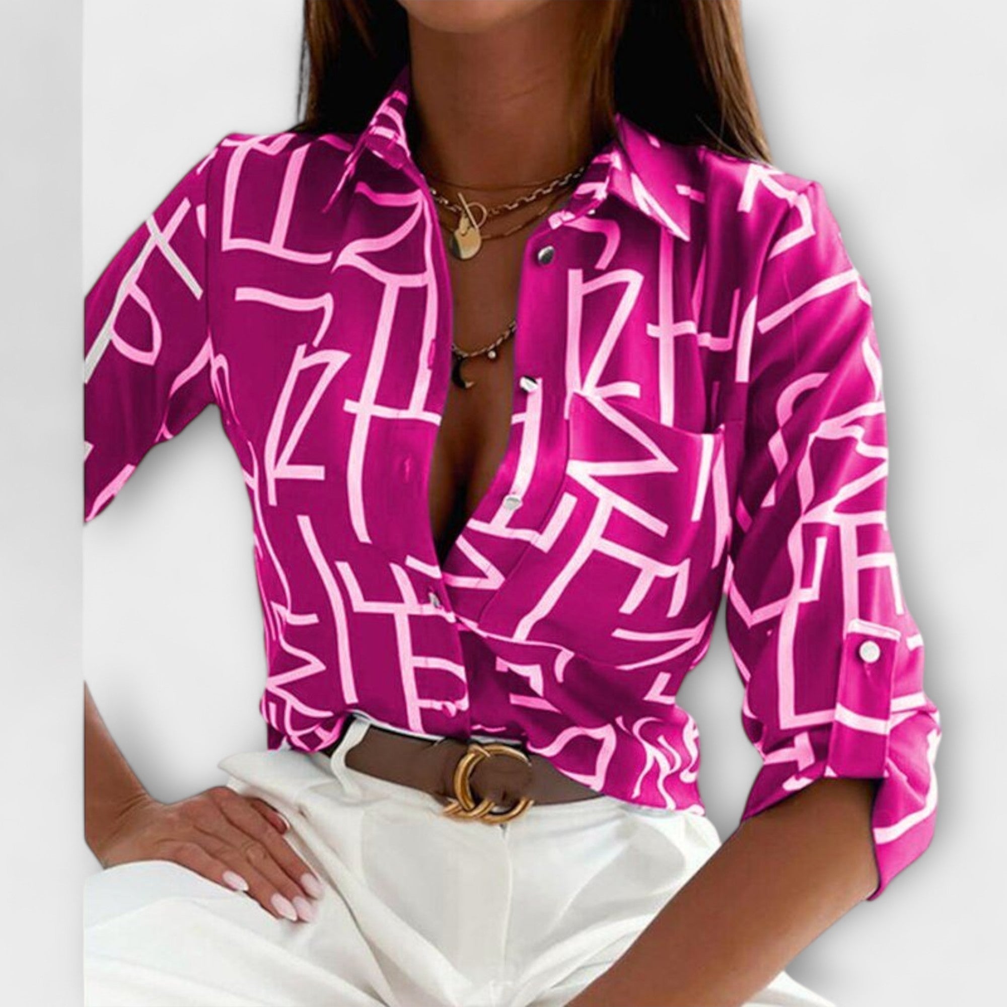Romina - Classic Collar Blouse — view 7