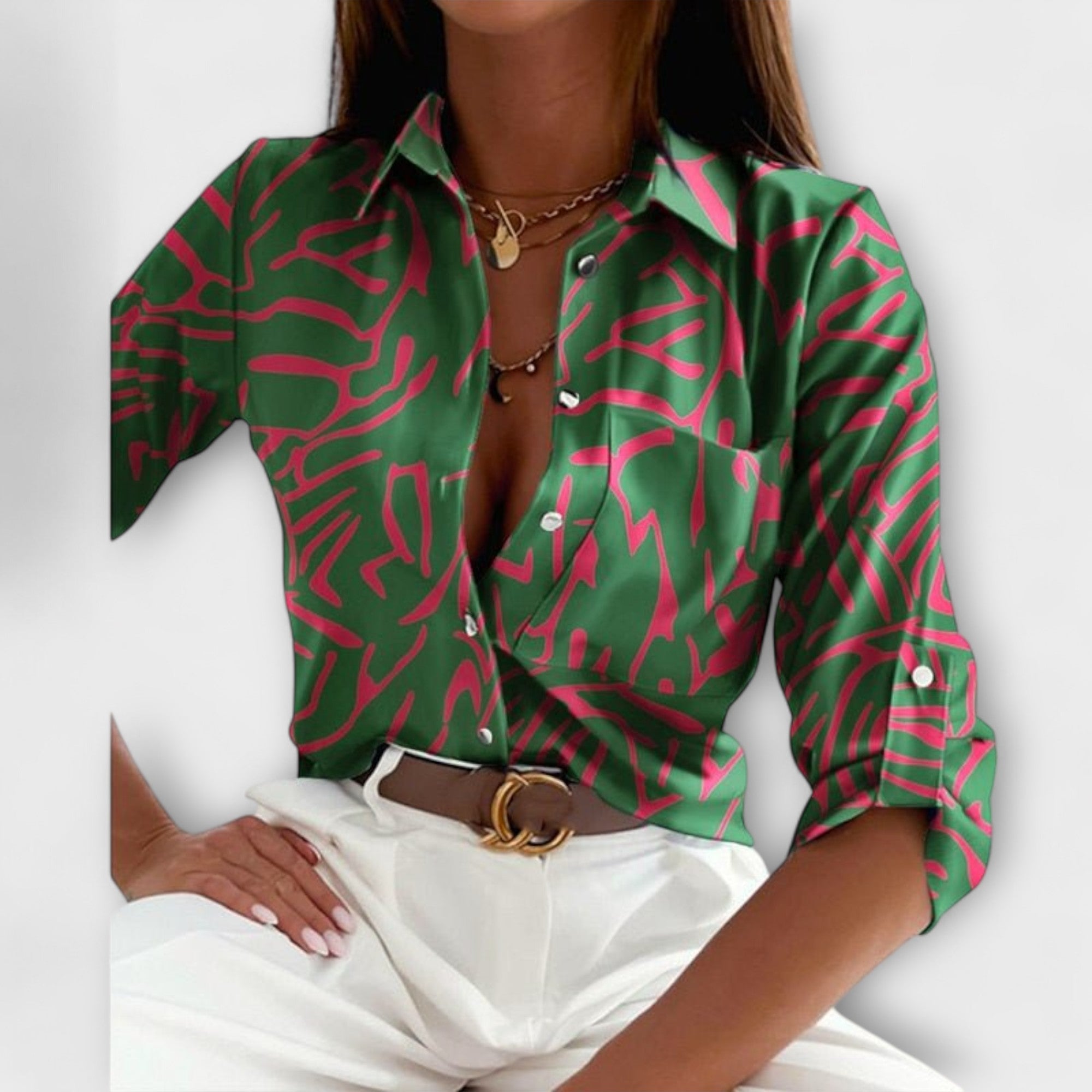 Romina - Classic Collar Blouse — view 12