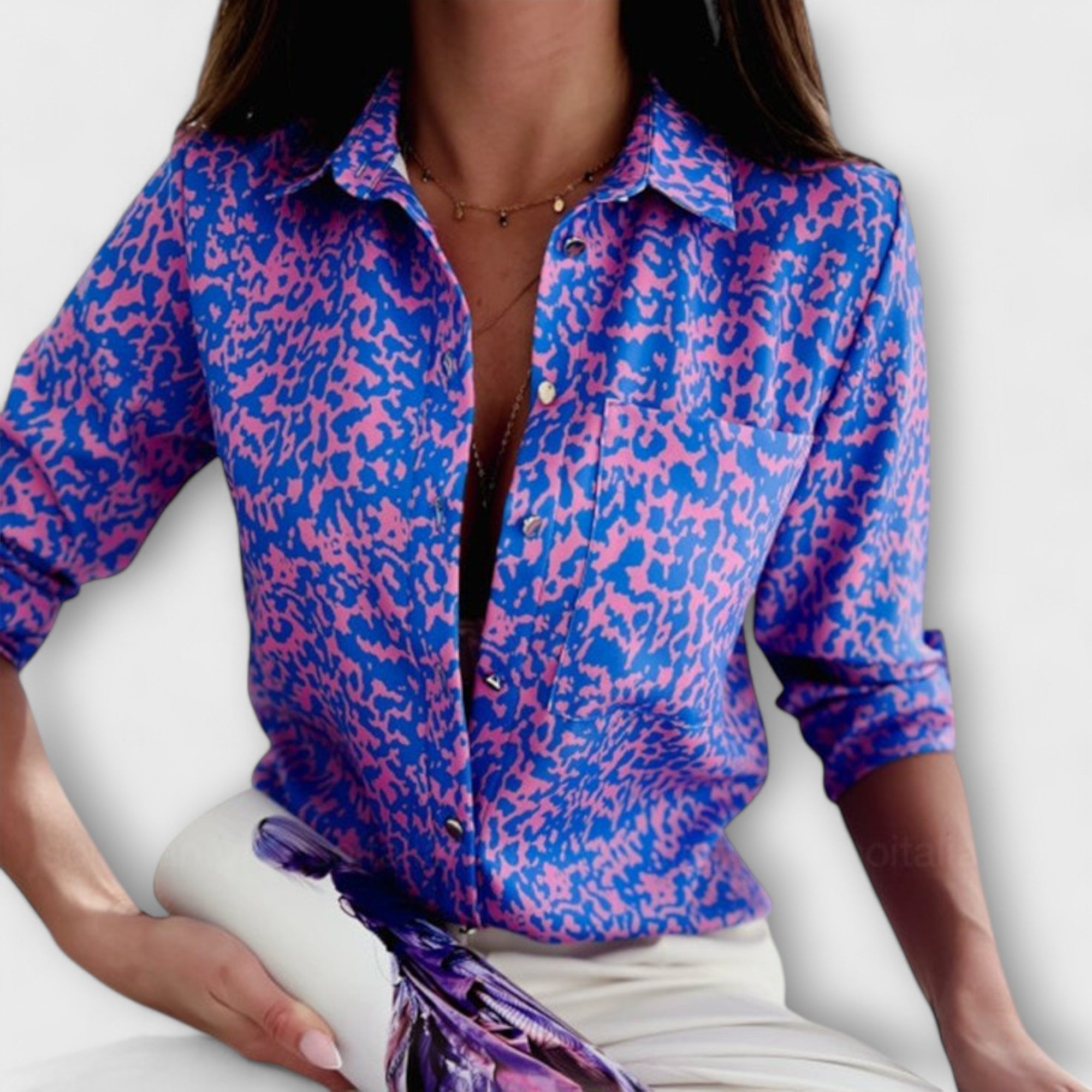 Romina - Classic Collar Blouse — view 9