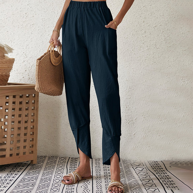 Essari - Pants with Slit Hem — view 4